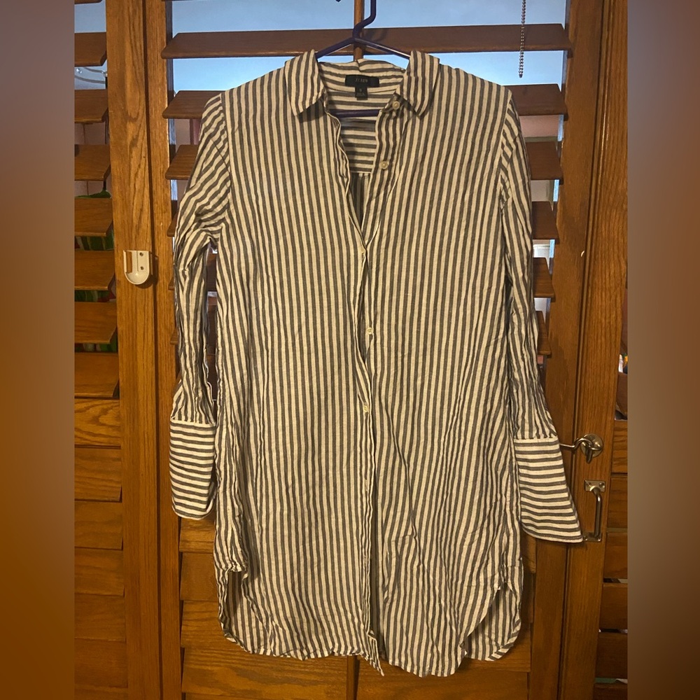 Linen J. Crew Cover Up Small